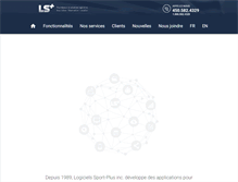 Tablet Screenshot of logiciels-sport-plus.com